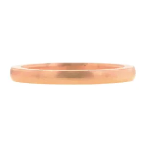 Comfort Fit Wedding Band Ring, 2mm 18kp