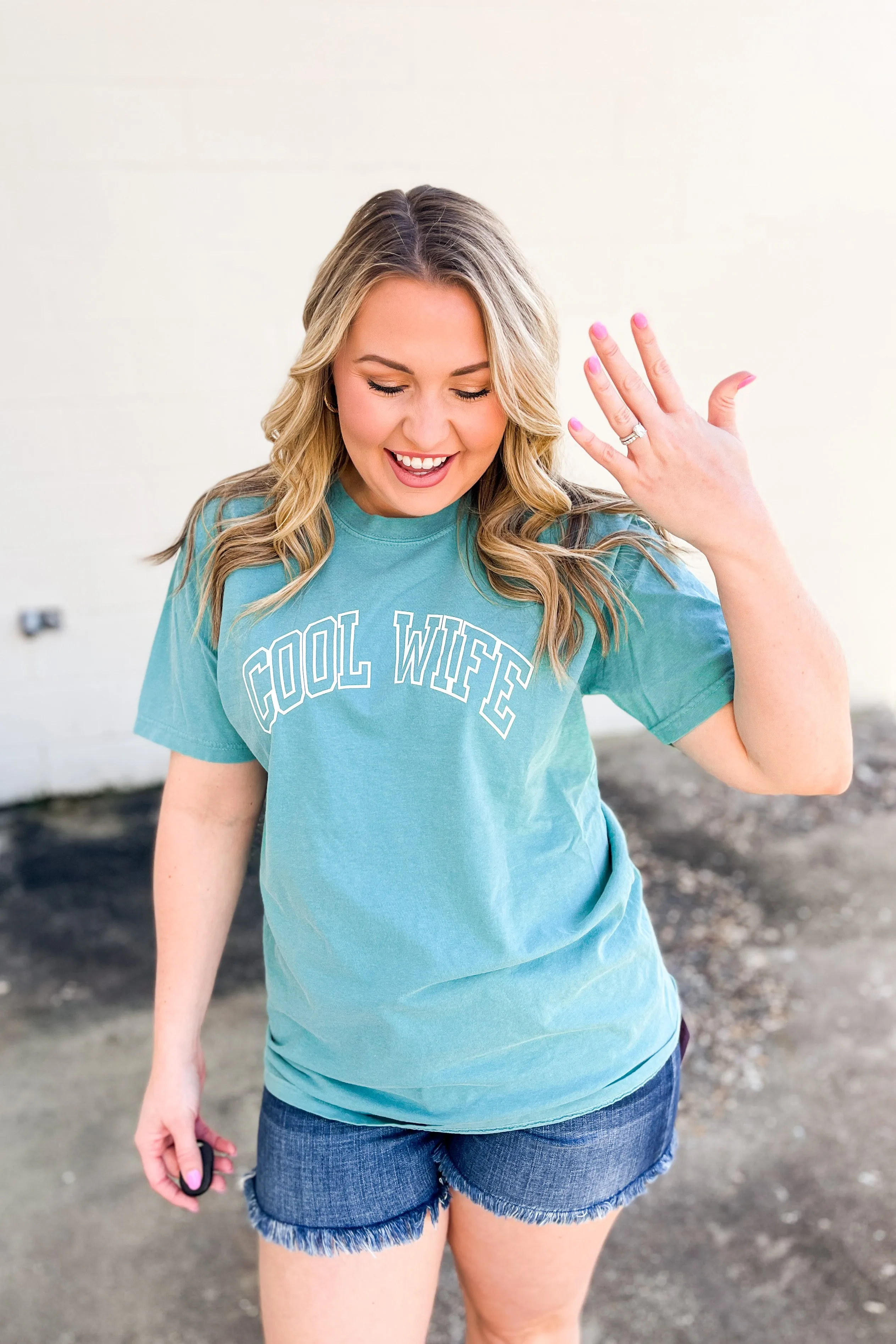 Cool Wife Tee, Seafoam