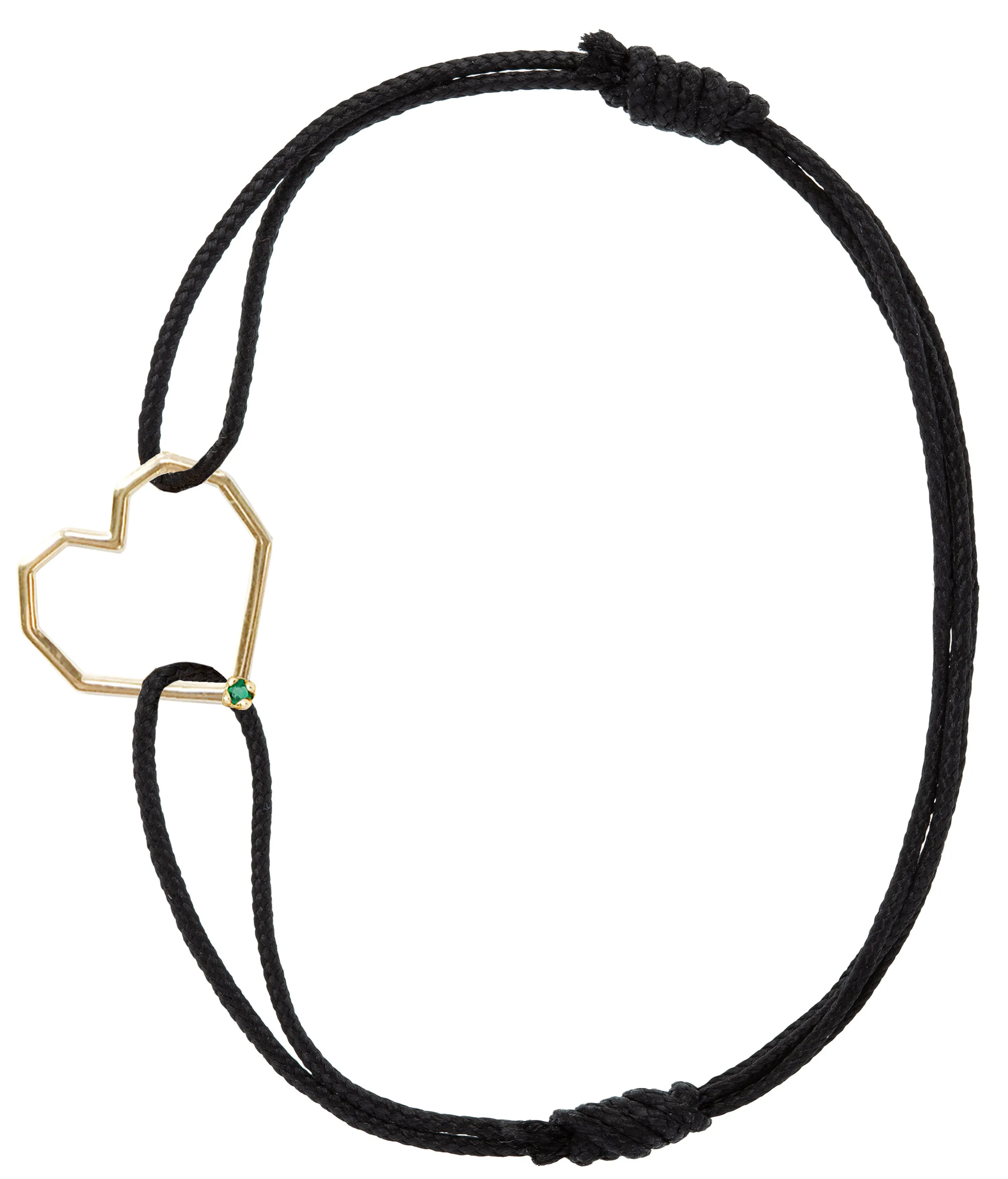 CORAZON ESMERALDA CORD BRACELET