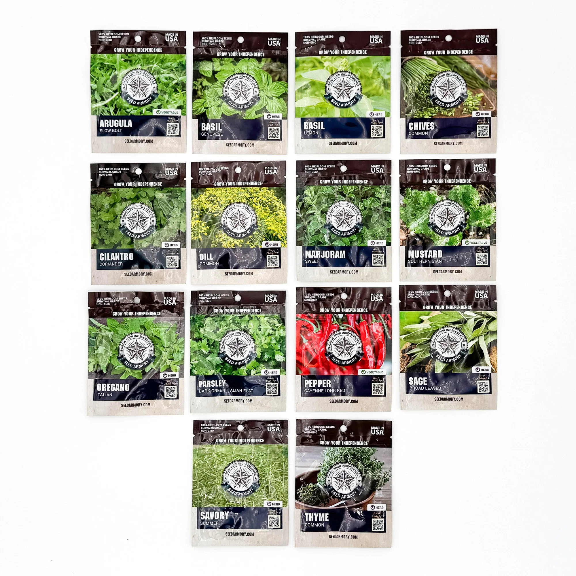 Culinary Vault Seeds - 14 Varieties