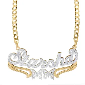 Custom Double Plated Name Necklace Starsha