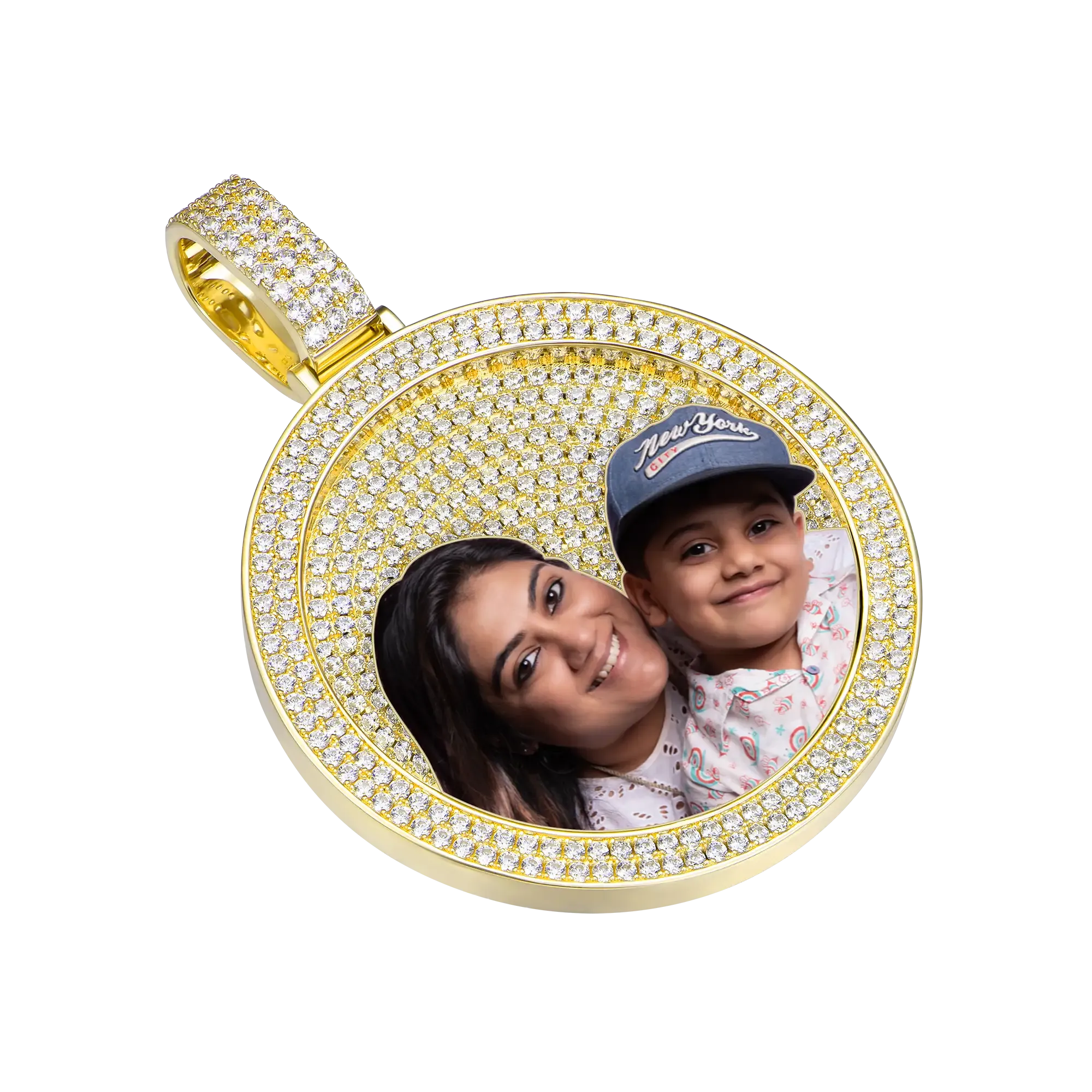 Custom Iced Out photo pendant