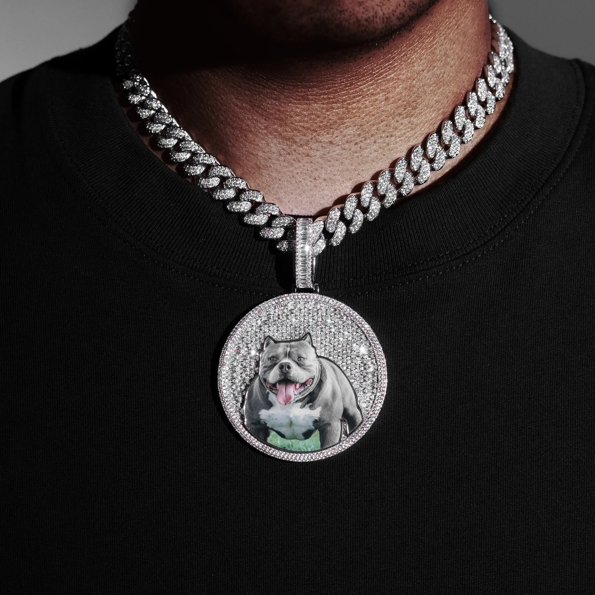 Custom Iced Out photo pendant