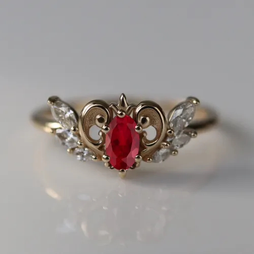 Custom Neo-Queen Ring  1543.00