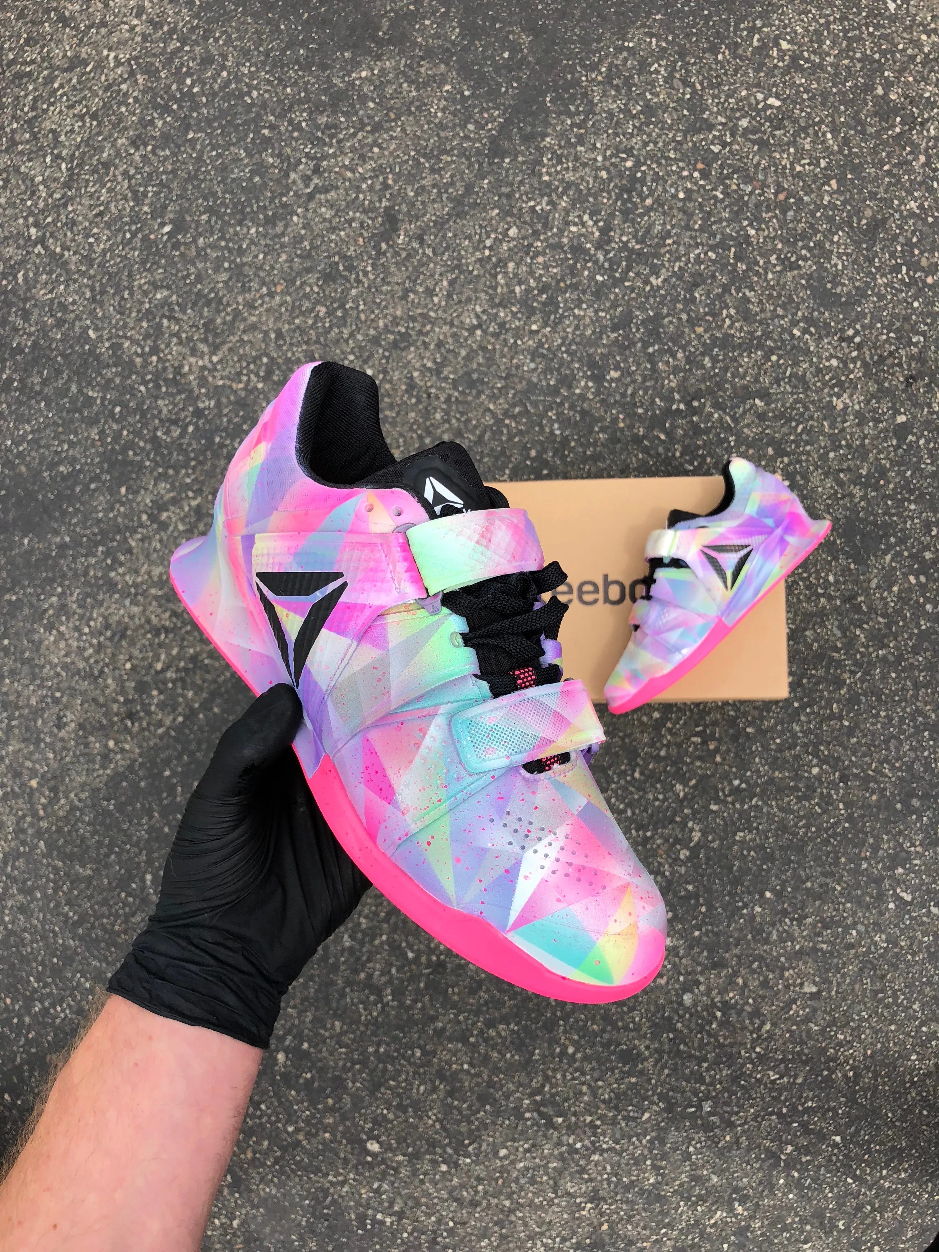 Custom Pastel Prism Reebok Legacy Lifters