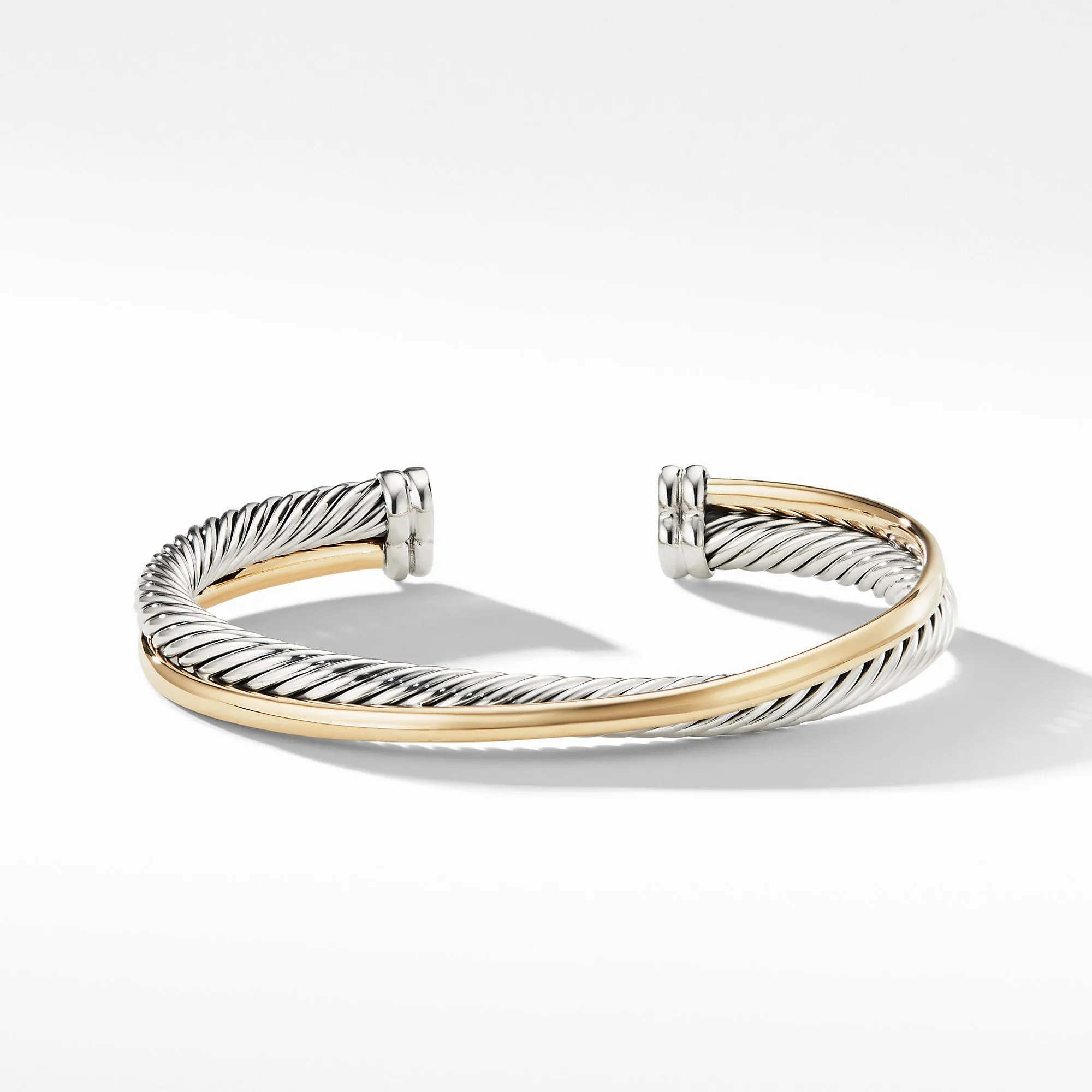 David Yurman Crossover Cuff with Gold 5MM