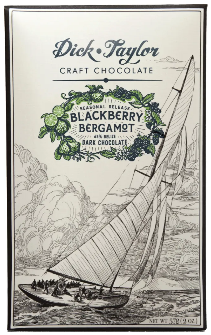 Dick Taylor Blackberry Bergamot Dark Chocolate Bar