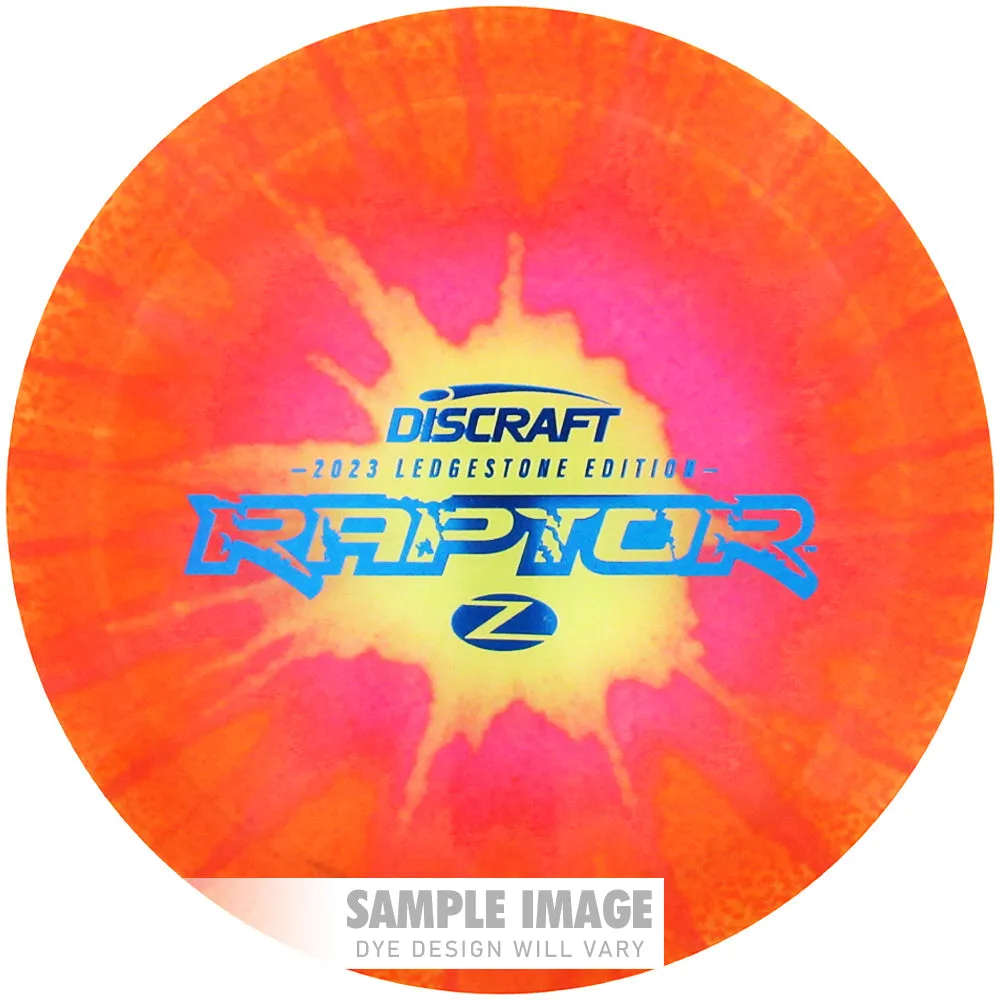 Discraft Limited Edition 2023 Ledgestone Open Fly Dye Elite Z Raptor Distance Driver Golf Disc