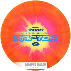 Discraft Limited Edition 2023 Ledgestone Open Fly Dye Elite Z Raptor Distance Driver Golf Disc