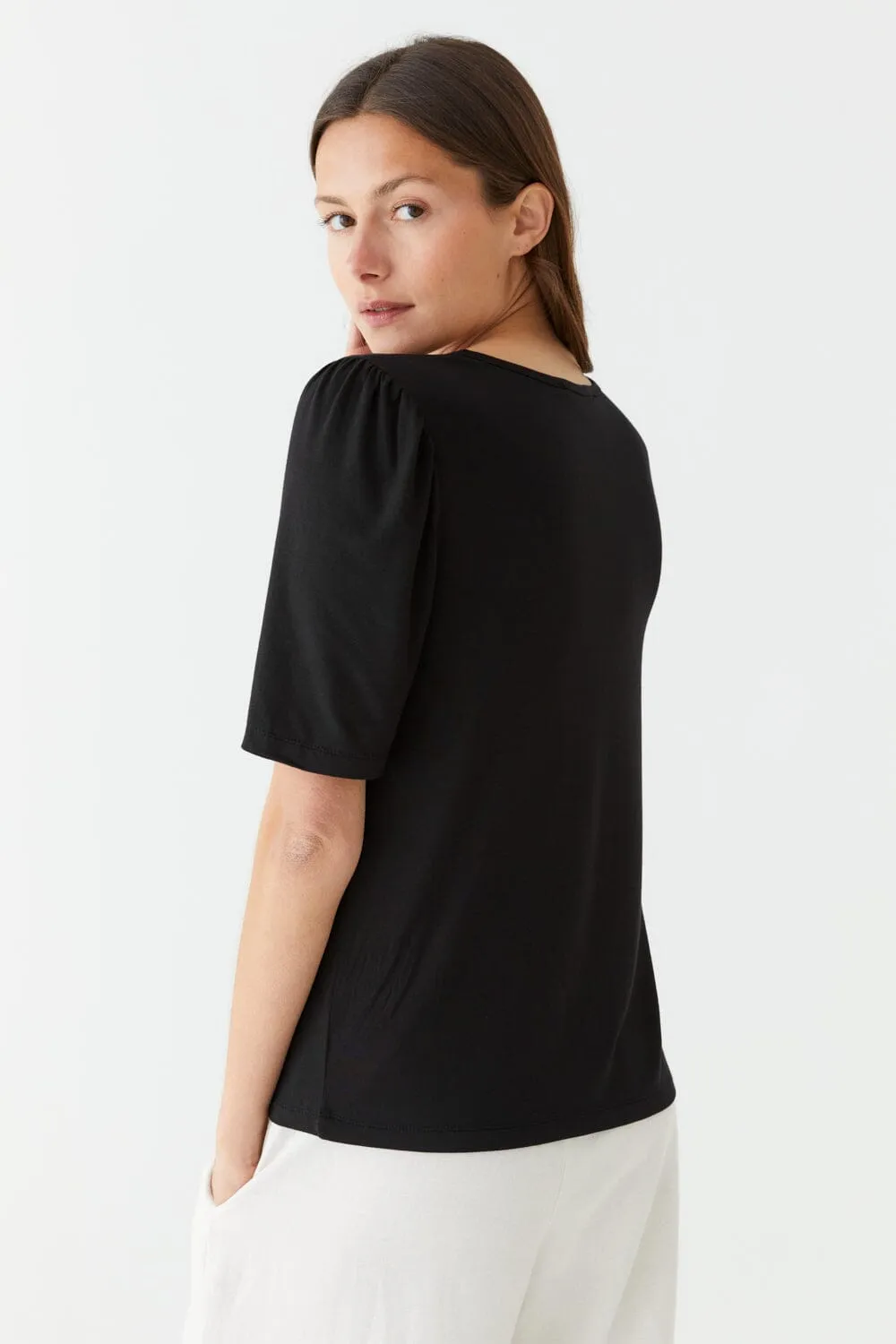 Draped Sleeve Top