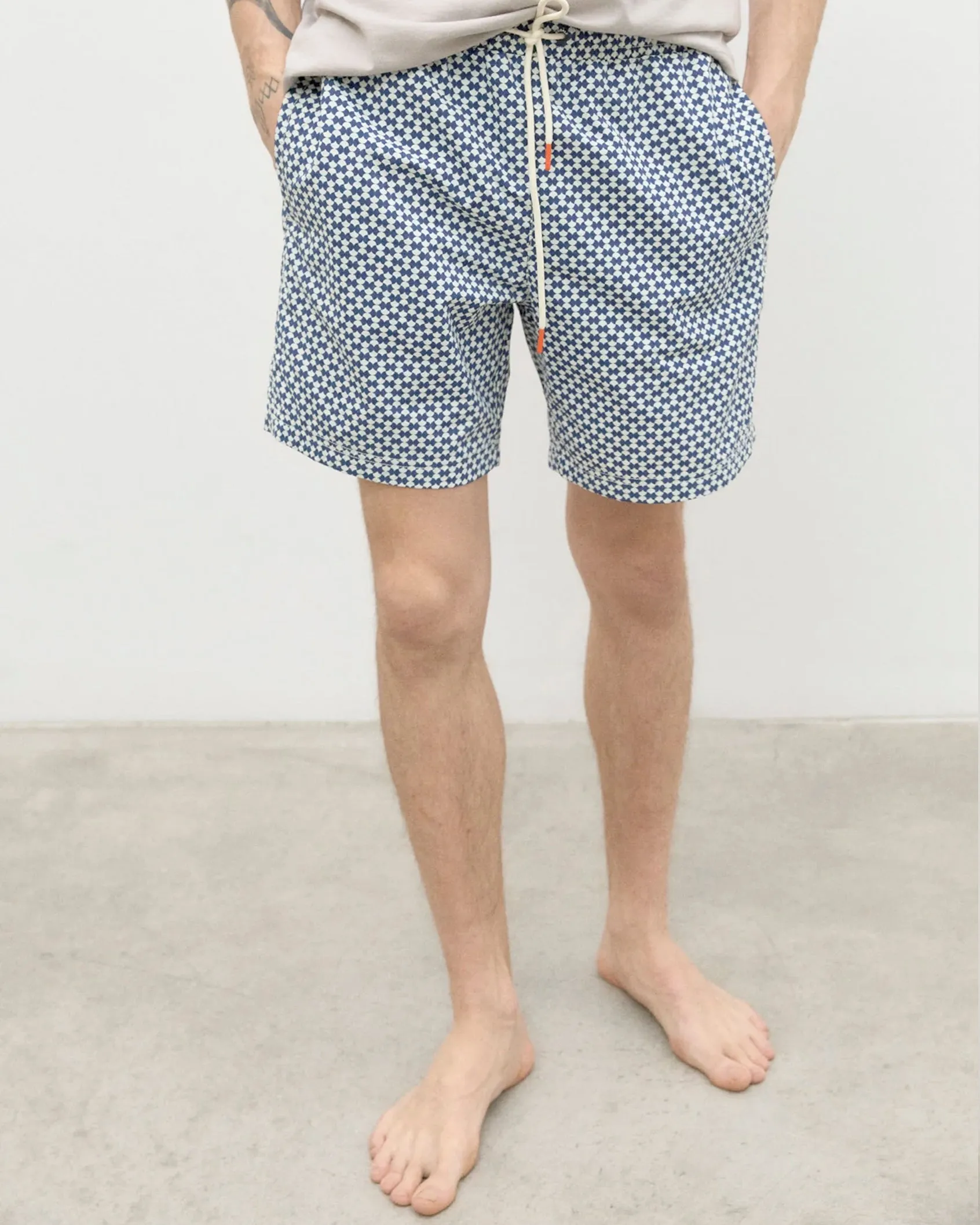 EcoAlf Navy Printed Swim shorts