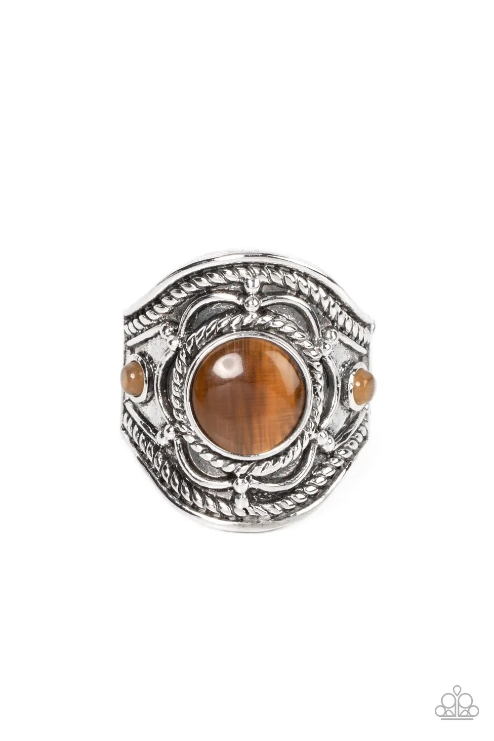 Exuberant Escapade - Brown Paparazzi Ring