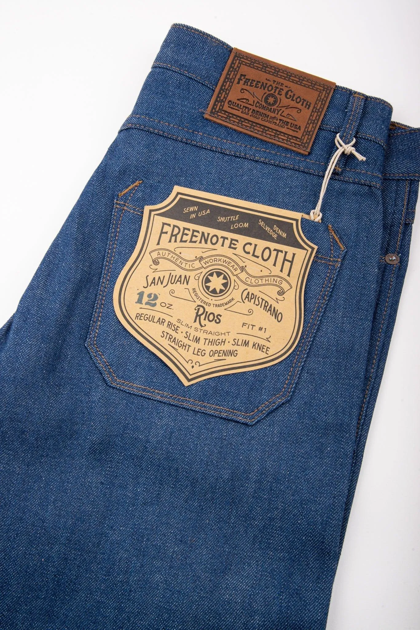 Freenote Cloth - Rios 12oz Vintage Blue Denim