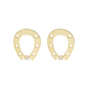 HORSESHOE BRILLANTE EARRINGS