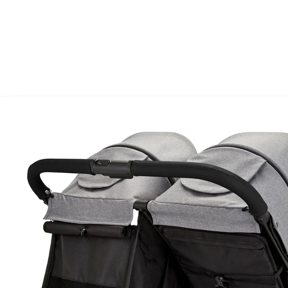 Ickle Bubba Venus Double Stroller Black / Space Grey / Black