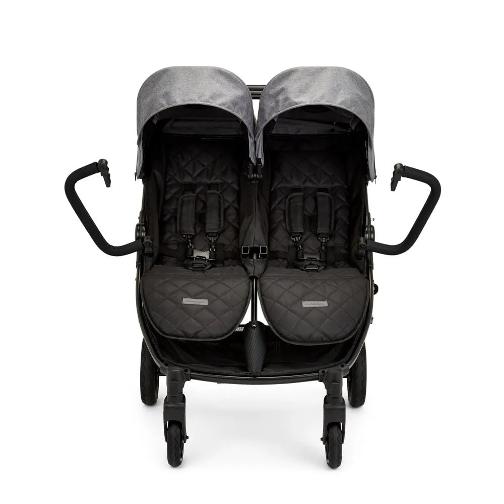 Ickle Bubba Venus Double Stroller Black / Space Grey / Black