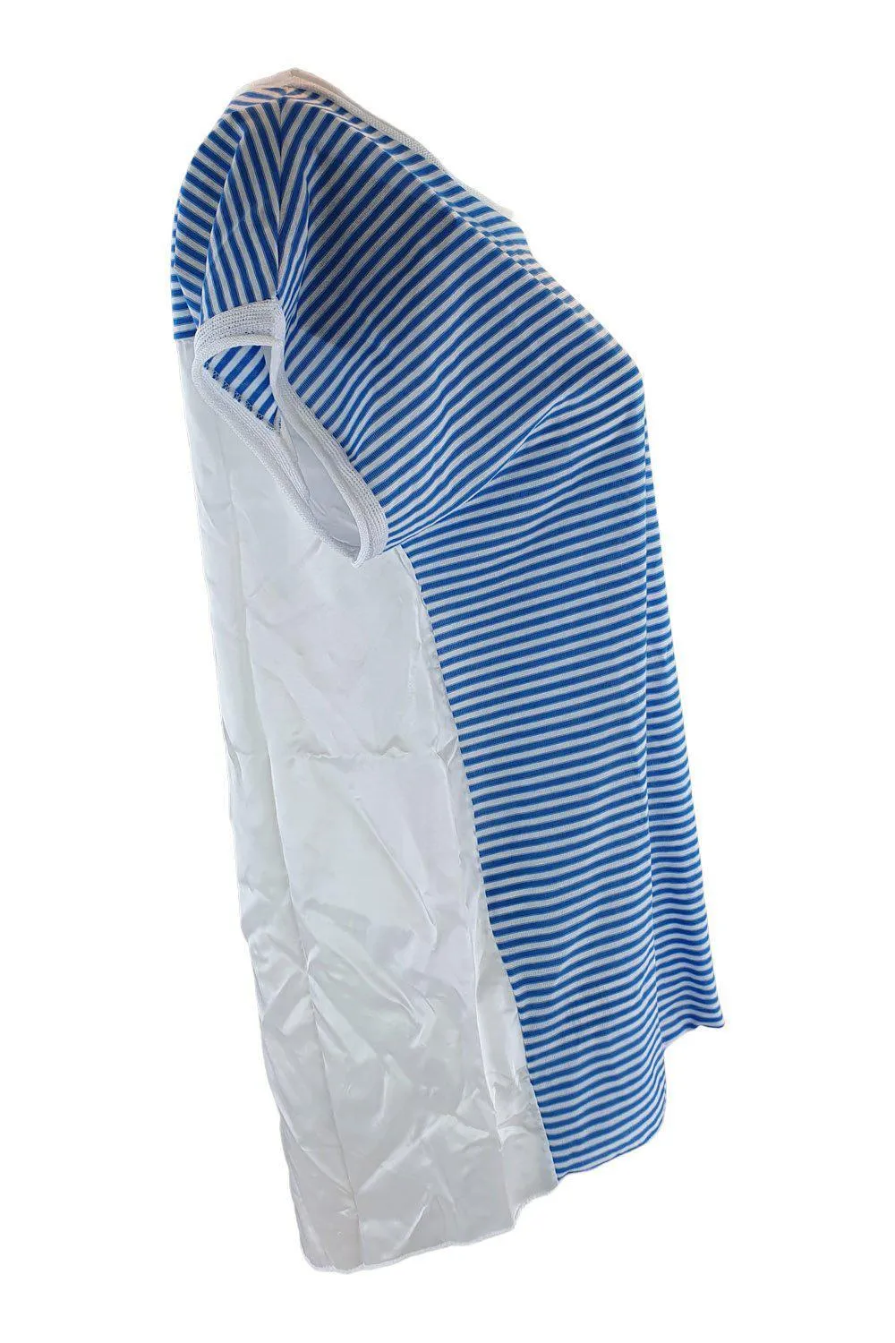 JEJIA Cotton and Vicose Blend Blue Striped Clown Shirt (IT 42)