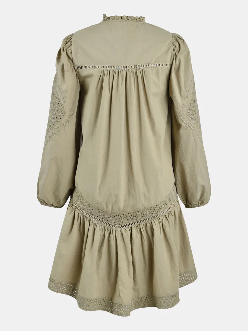 KLEID DRESS OLIVE ARMY SOFIE SCHNOOR