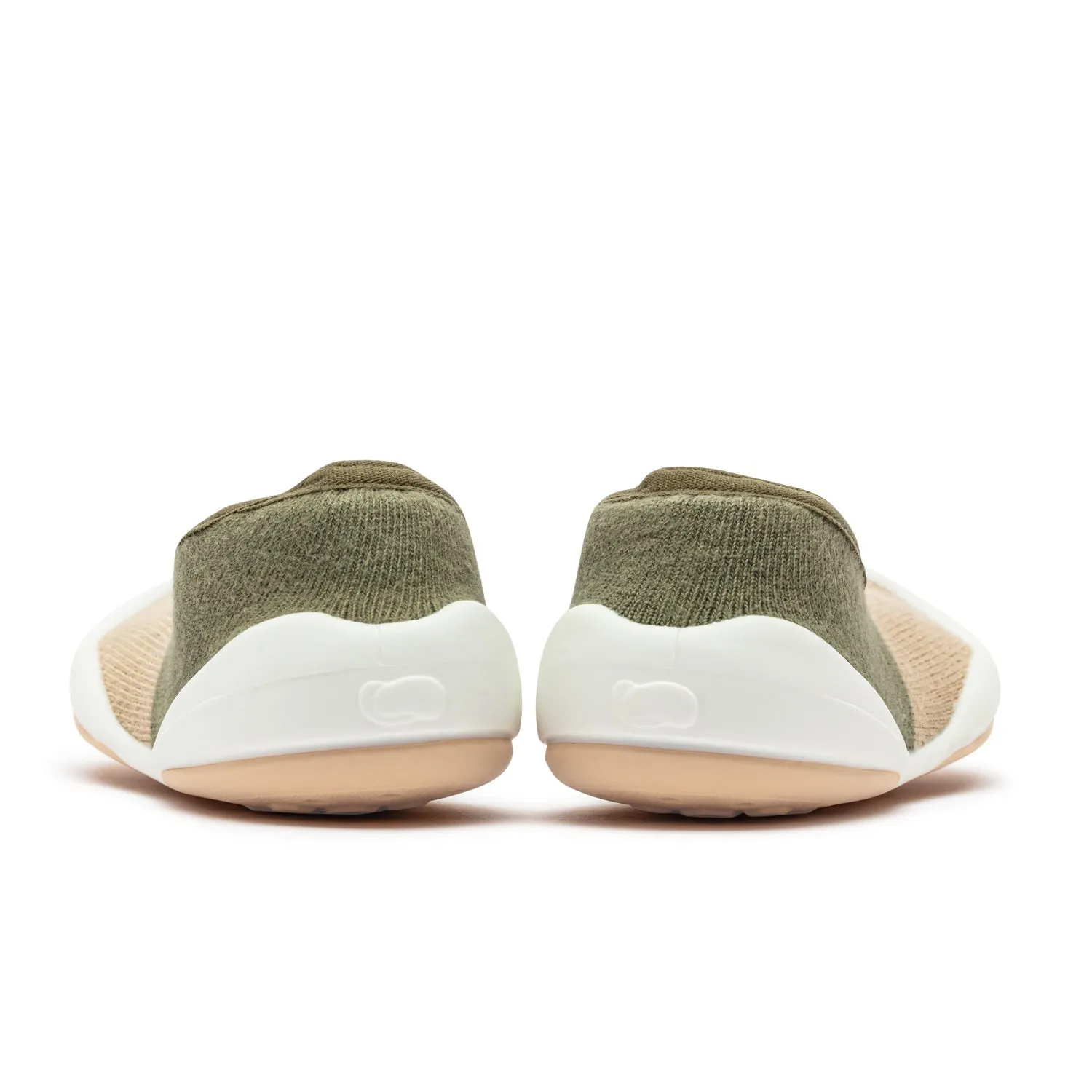 Komuello Baby Shoes - Flat-Color Block Olive