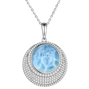 Larimar Sun Goddess Pendant