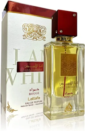 Lattafa Ana Abiyedh Rouge Perfume For Men and Women, EDP, 60ml