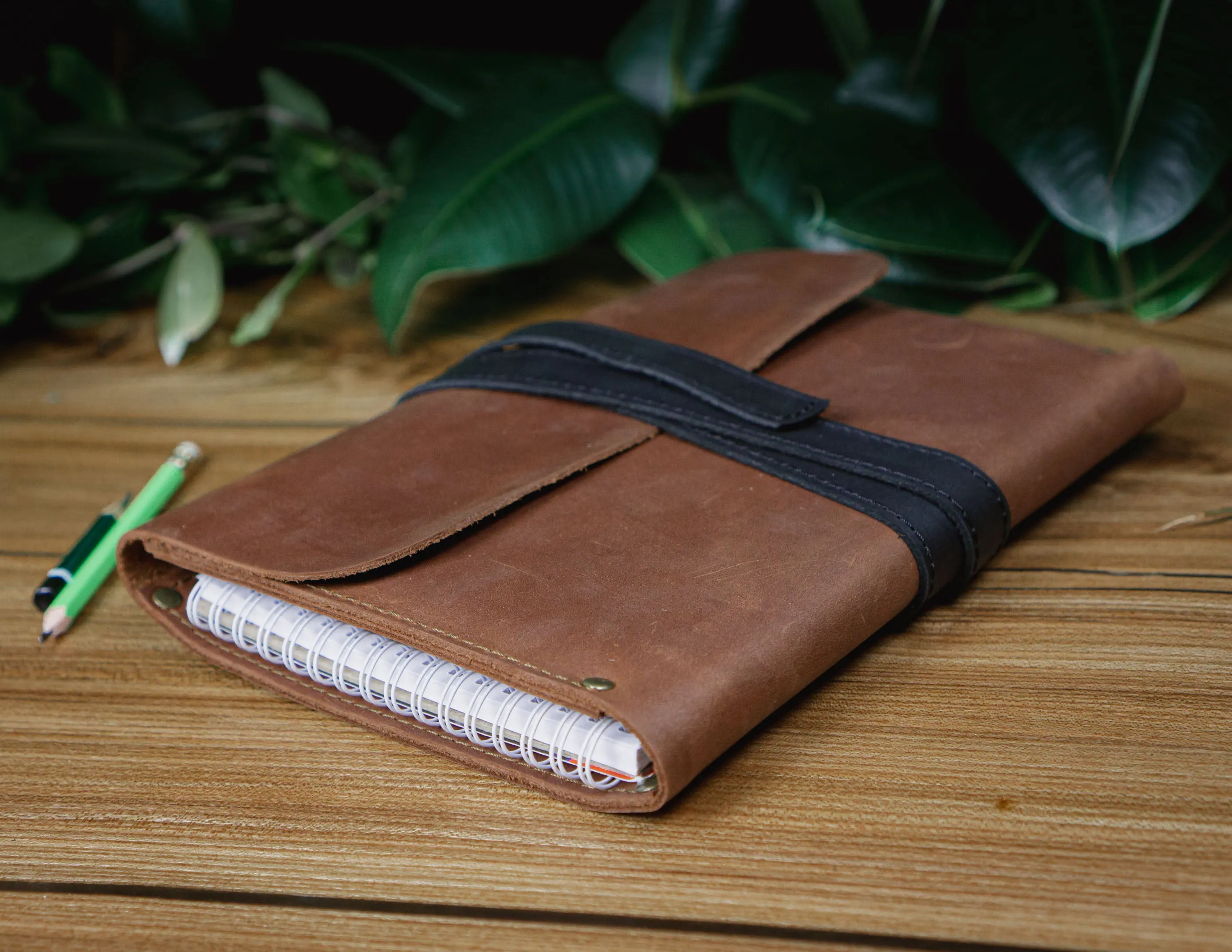 Leather A5 Sketchbook Cover | Handcrafted | Personalized