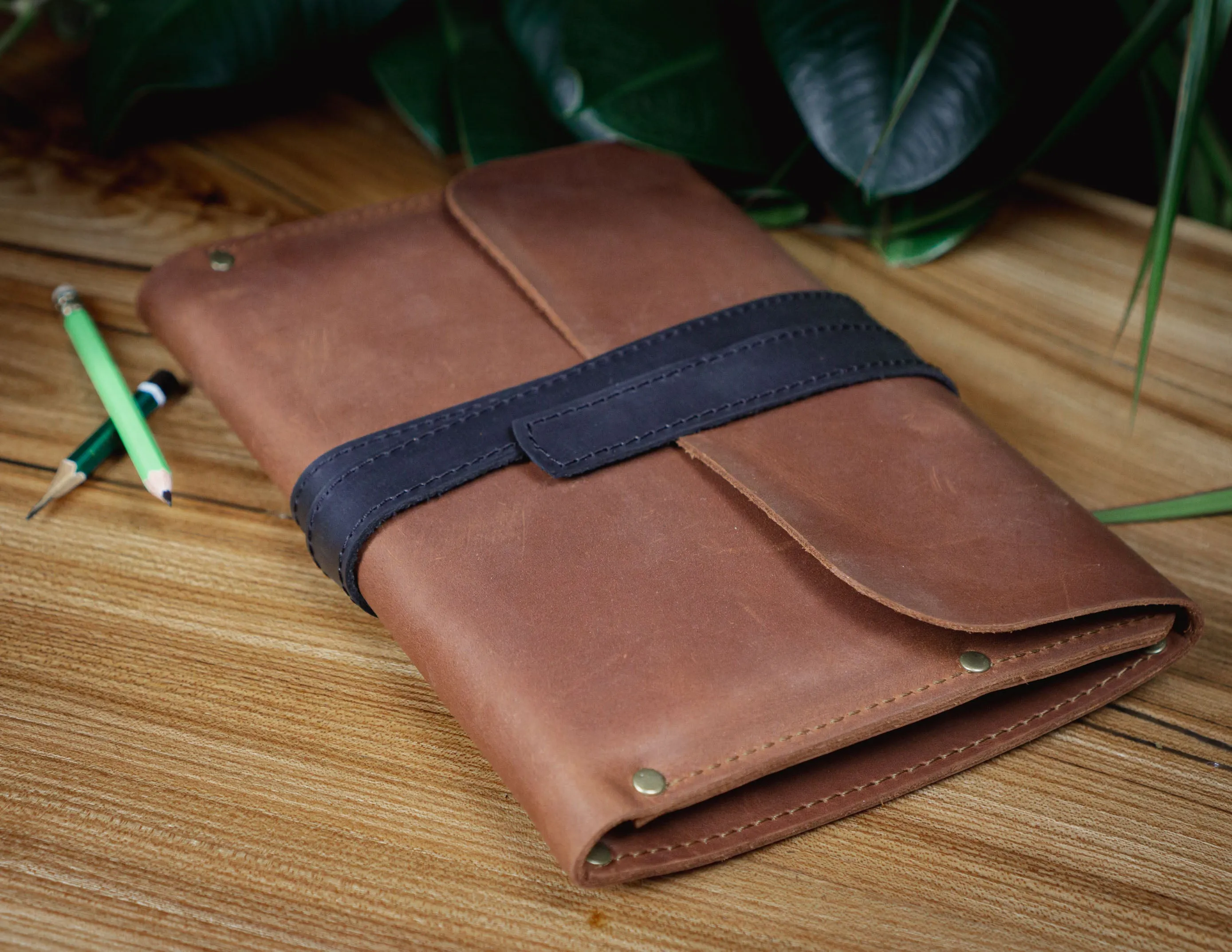 Leather A5 Sketchbook Cover | Handcrafted | Personalized