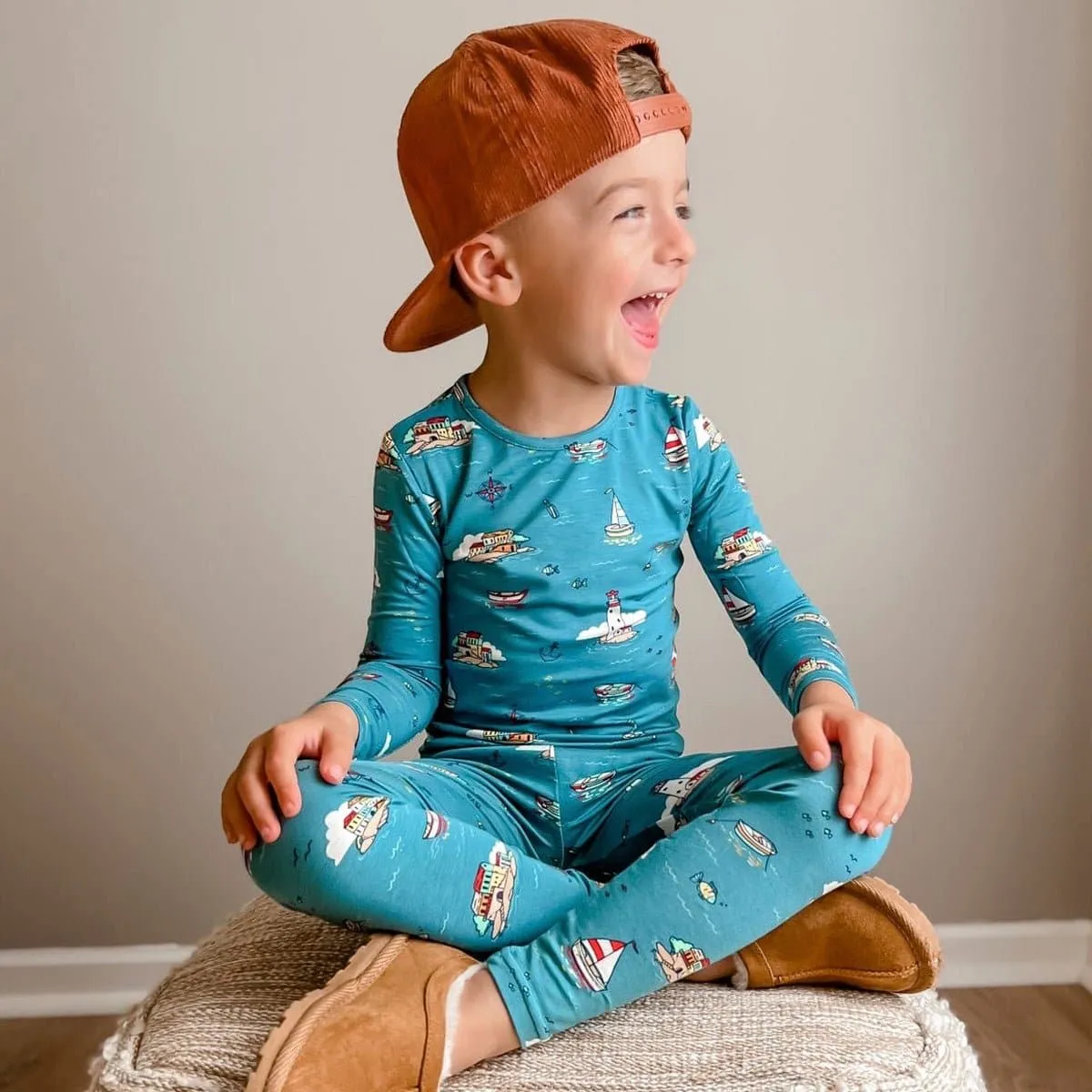 Lighthouses Kids Bamboo Pajamas