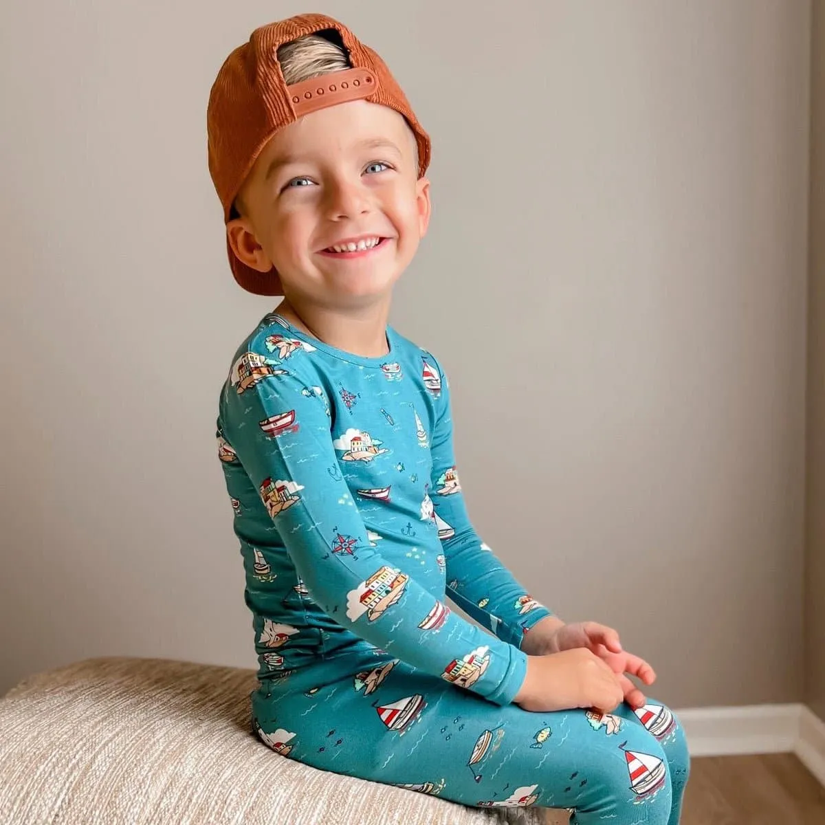 Lighthouses Kids Bamboo Pajamas