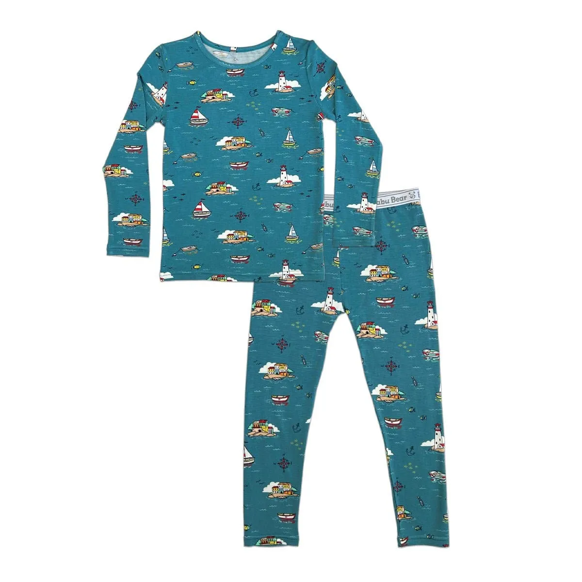 Lighthouses Kids Bamboo Pajamas