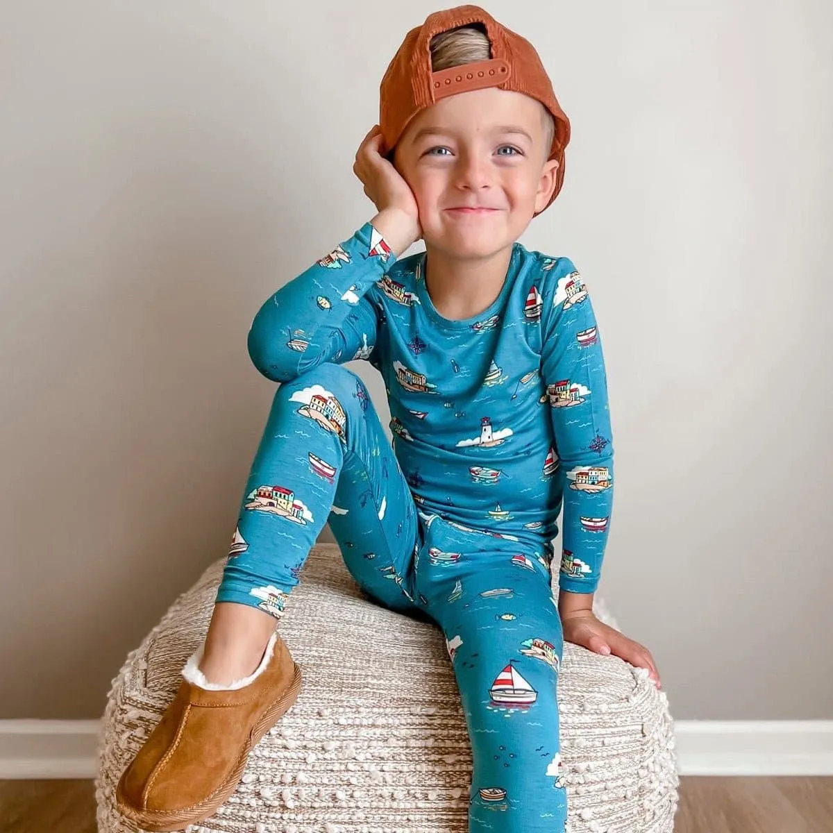 Lighthouses Kids Bamboo Pajamas