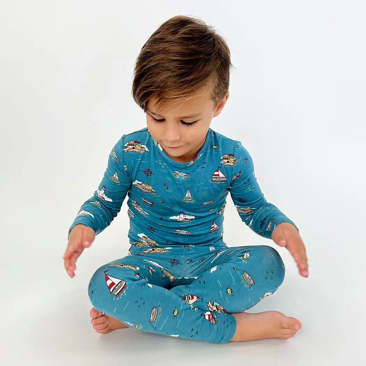 Lighthouses Kids Bamboo Pajamas