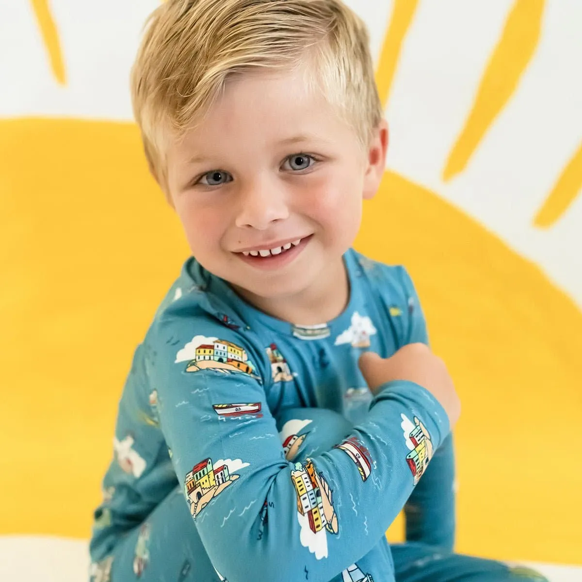 Lighthouses Kids Bamboo Pajamas