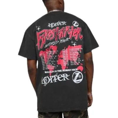 Loiter Firestarter Tour Ultra Premium Vintage T Shirt (Black Wash)