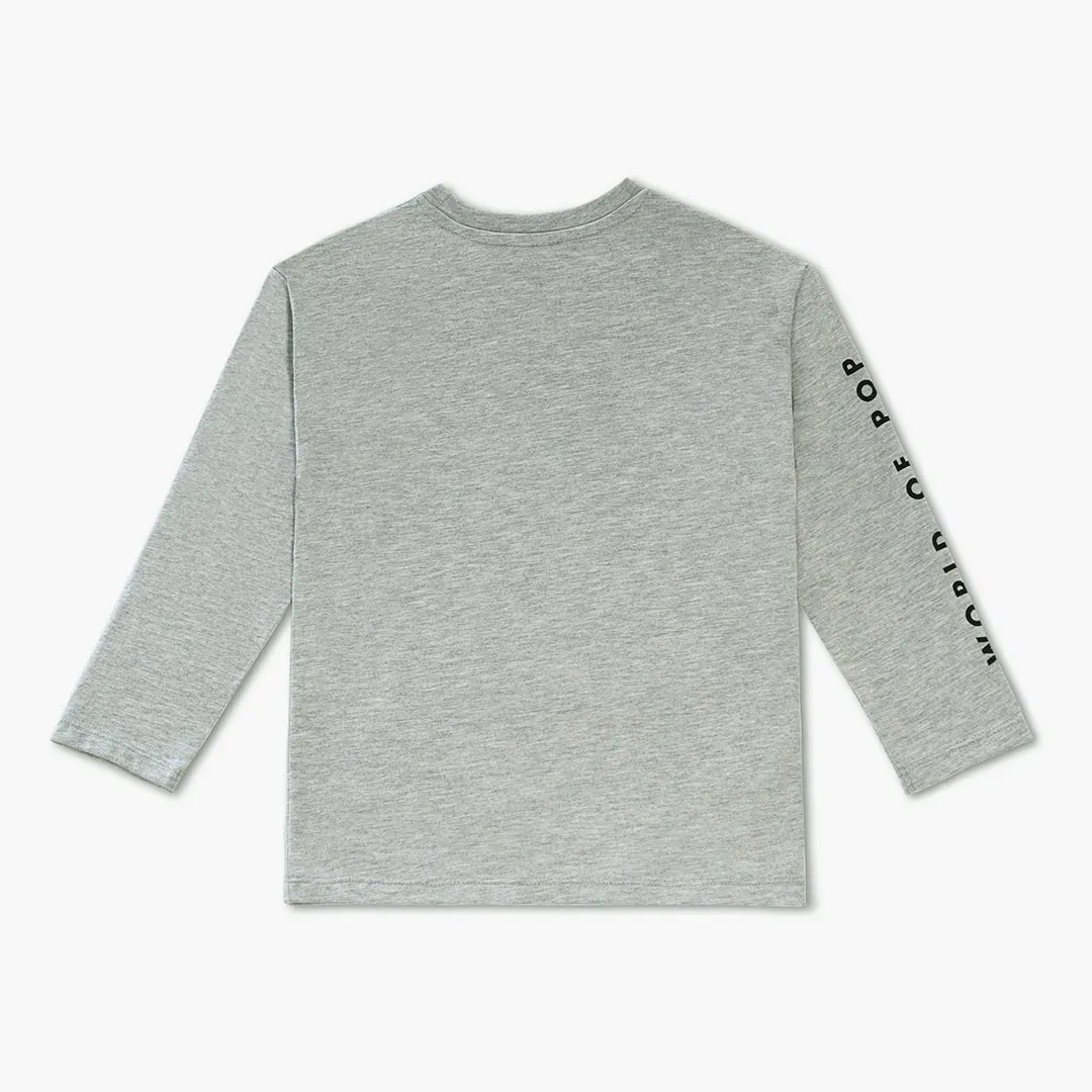 Long-sleeved T-shirt for children in organic cotton