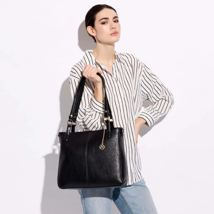 MENA | White-Camel Classic Tote