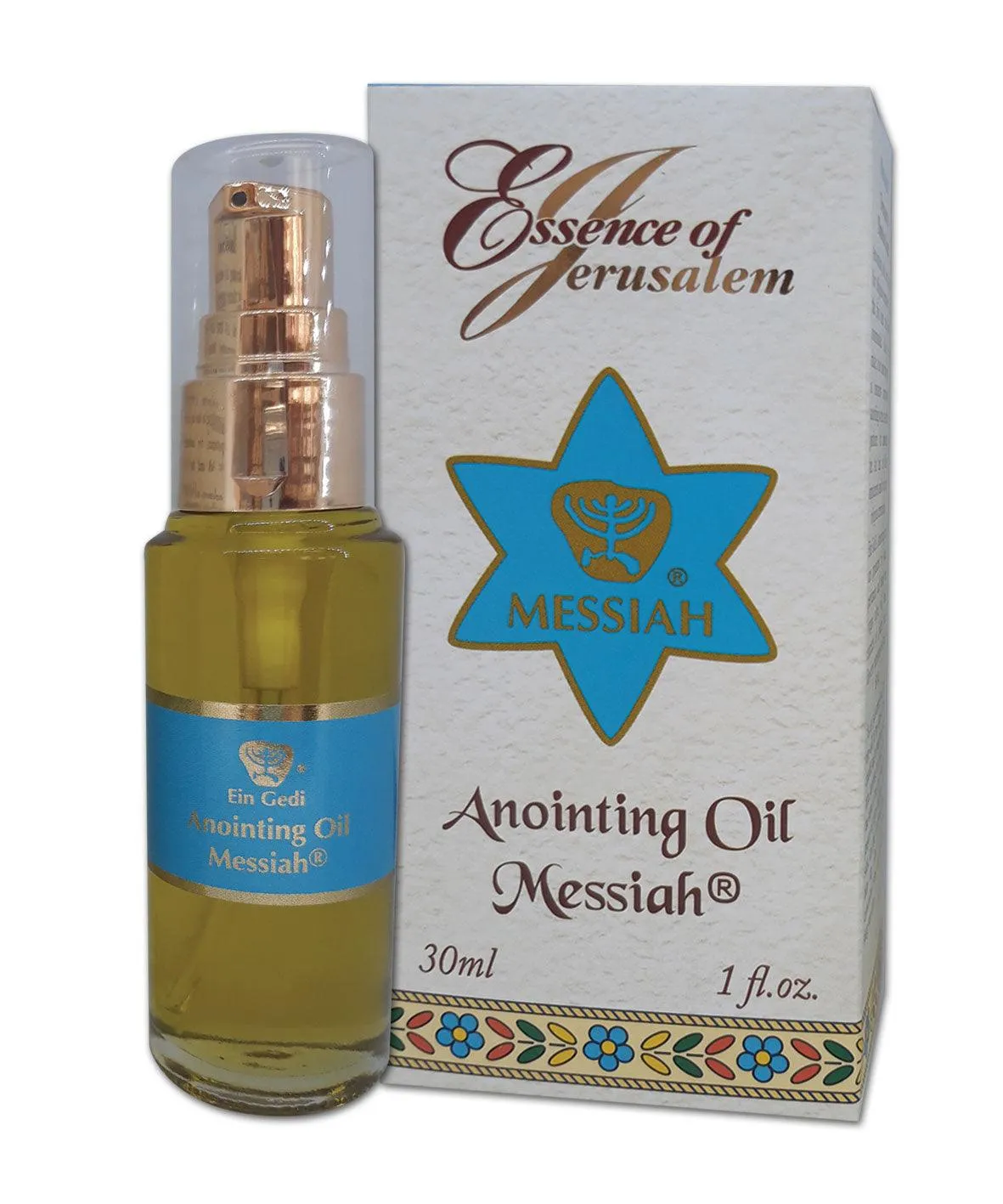 Messiah Essence of Jerusalem Anointing Oil 30ml. scent from the Holyland