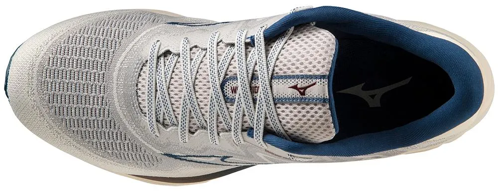 Mizuno Men's Wave Rider 27 SSW - Papyrus/Blue Opal