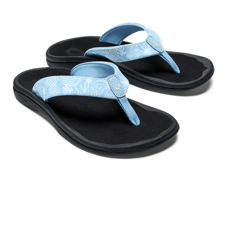 Olukai Women's Ohana - Pale Blue/Black