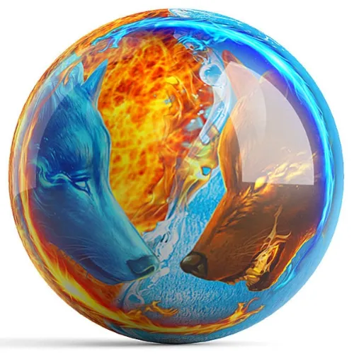 Ontheballbowling Fire & Ice Bowling Ball by Kelleigh Williams