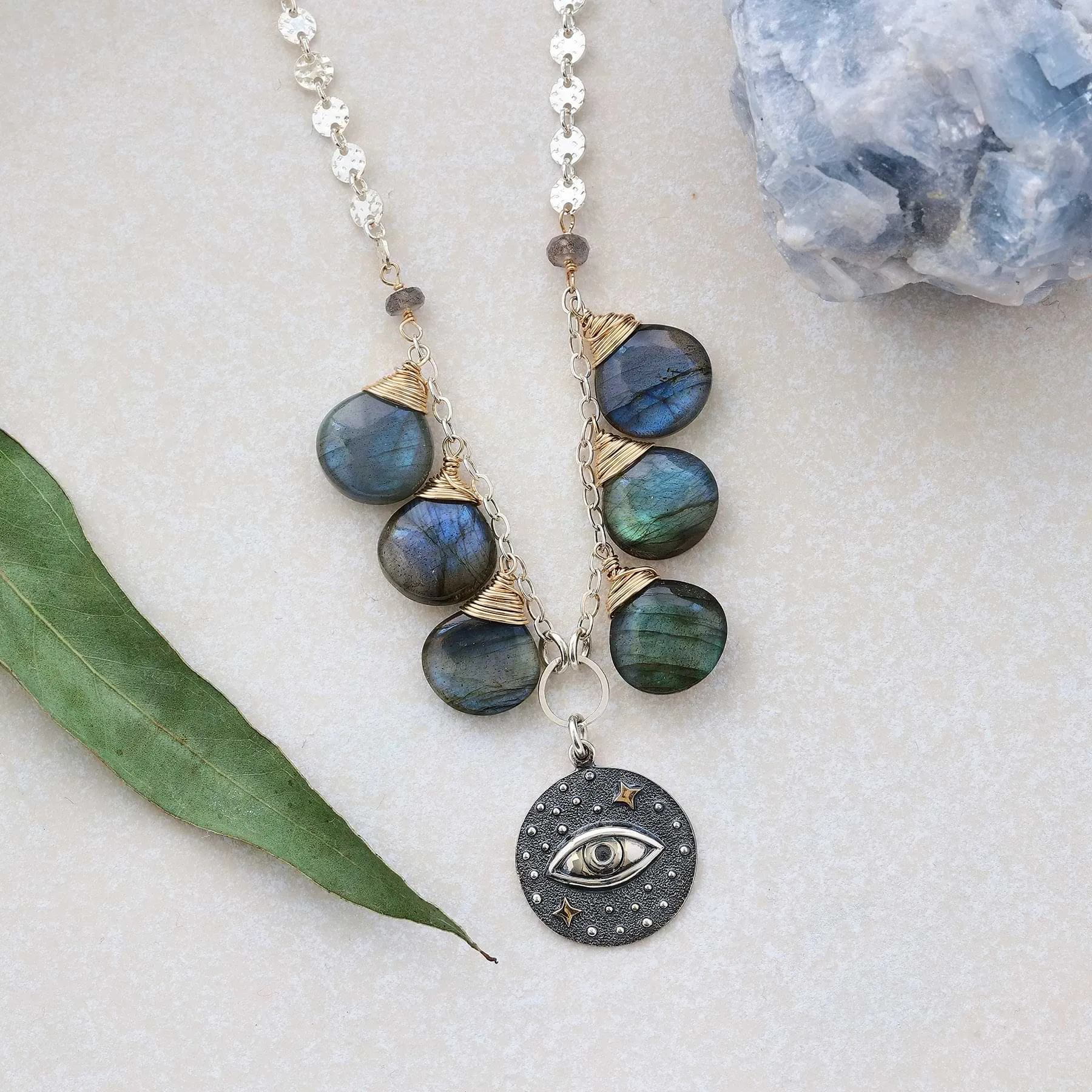 Perception -Third Eye Labradorite Silver Necklace