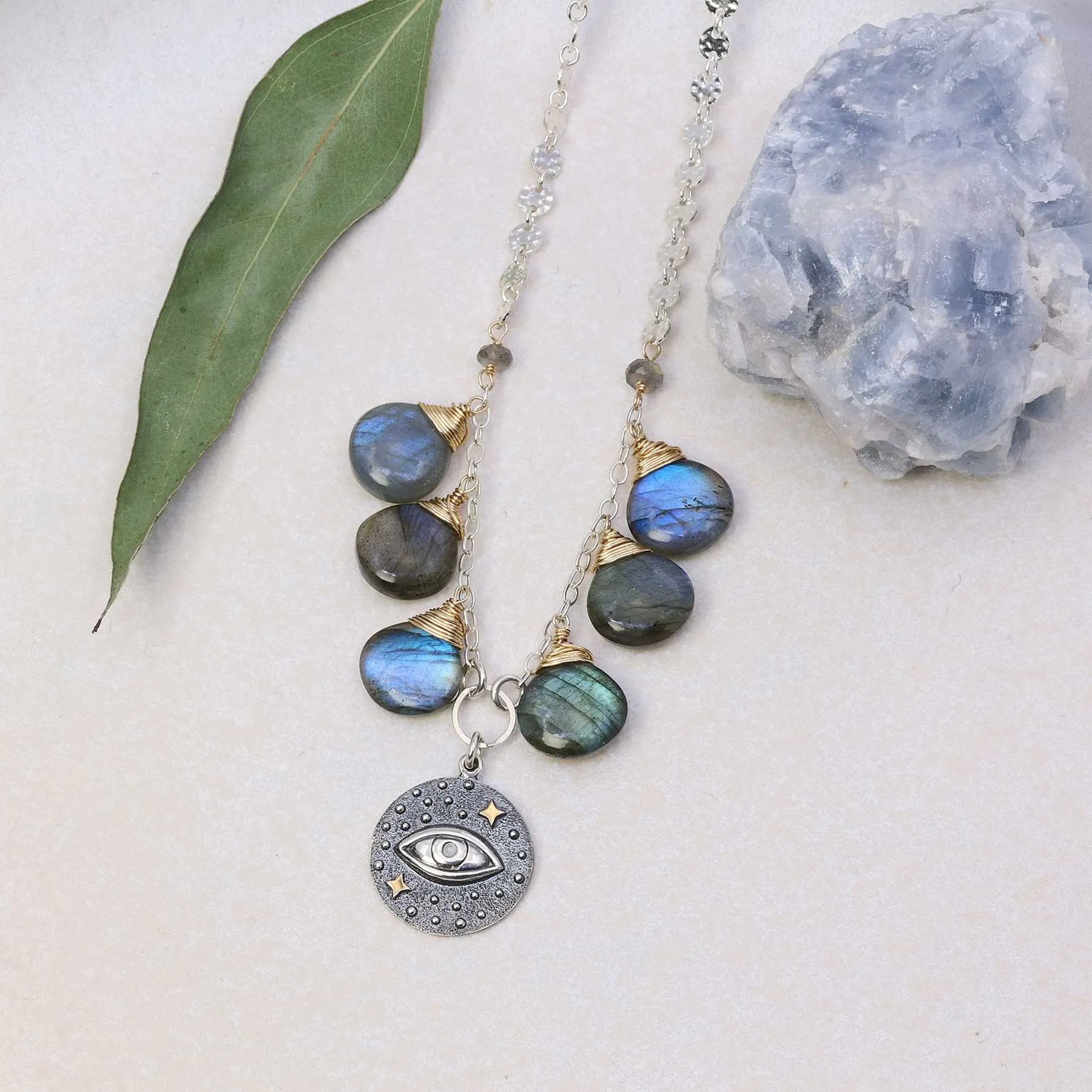 Perception -Third Eye Labradorite Silver Necklace