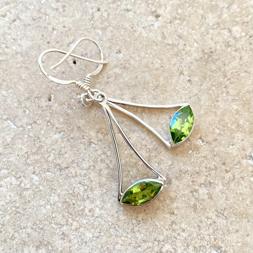 Peridot Marquise Earrings - Esta