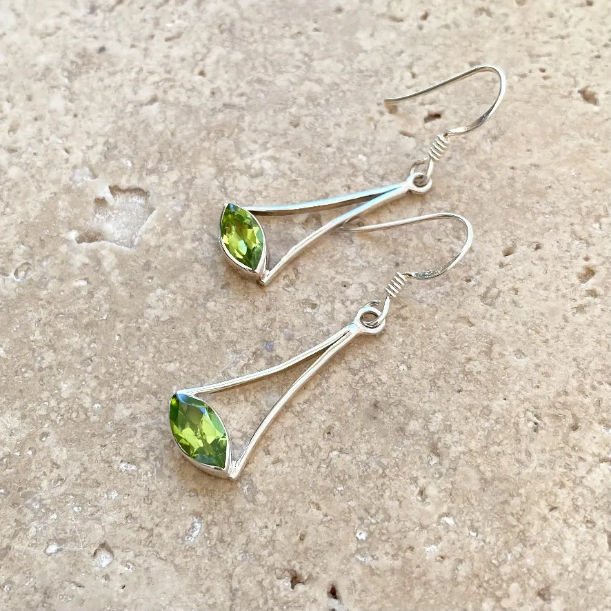 Peridot Marquise Earrings - Esta