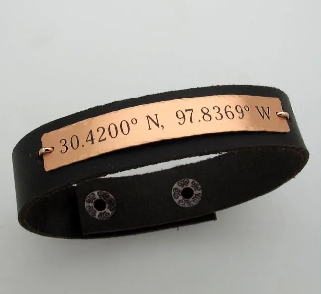 Quote Bracelet for Men - Custom Cuff