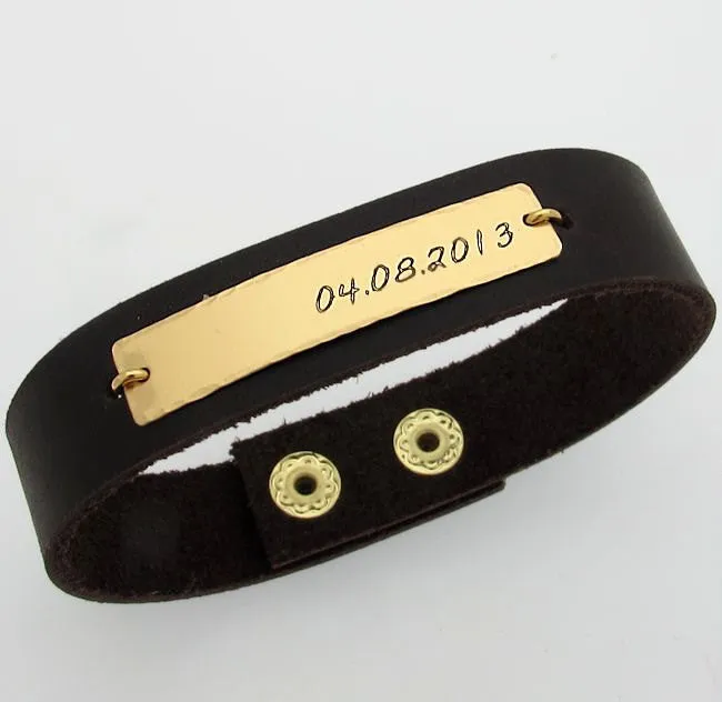 Quote Bracelet for Men - Custom Cuff