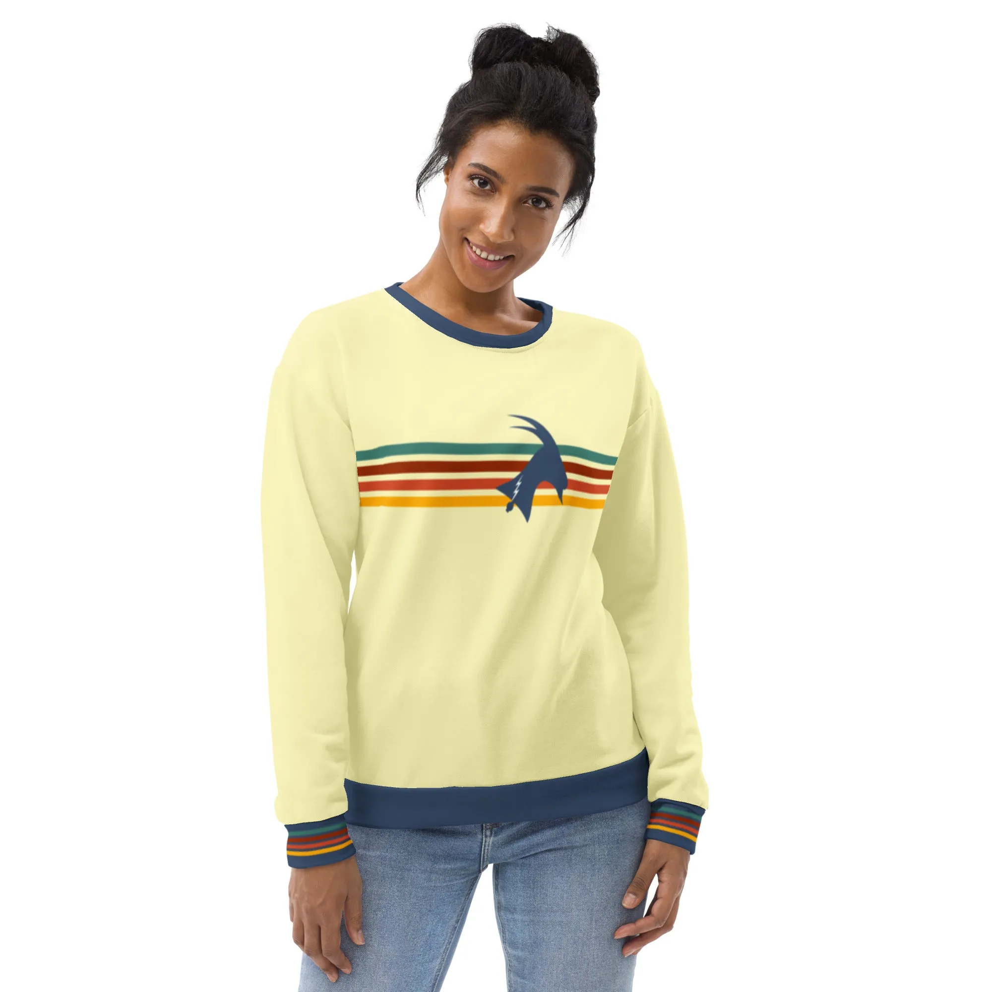 "Phillygoat Retro Vibes" All-Over Sweatshirt