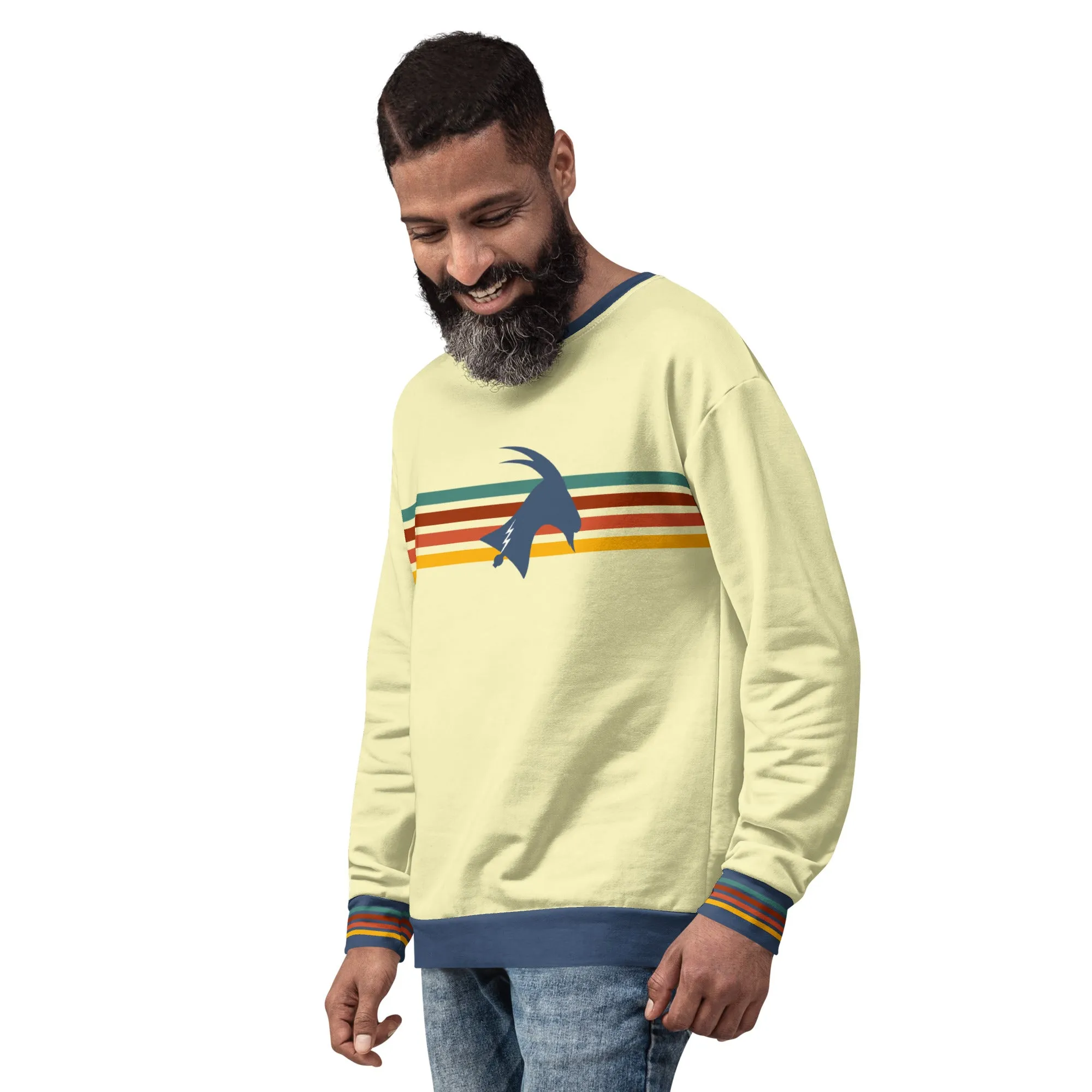 "Phillygoat Retro Vibes" All-Over Sweatshirt