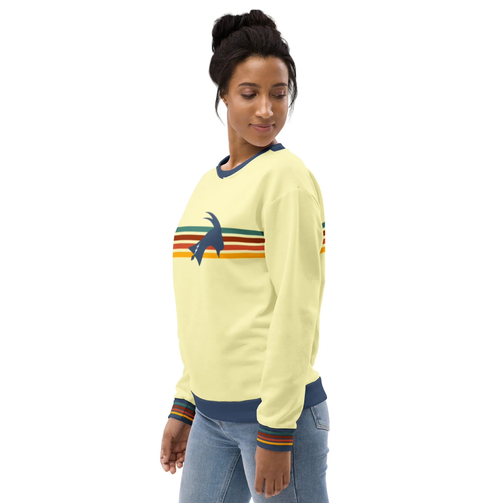 "Phillygoat Retro Vibes" All-Over Sweatshirt