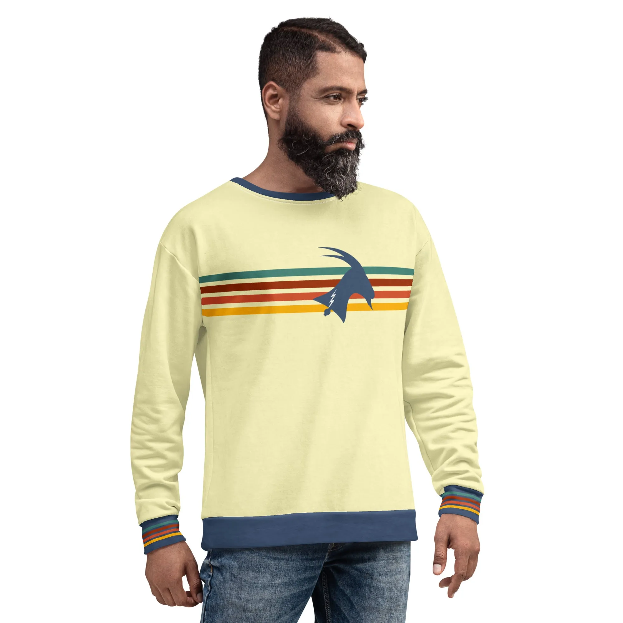 "Phillygoat Retro Vibes" All-Over Sweatshirt